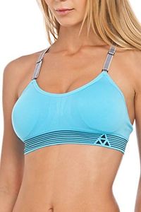 Balanced Tech Ultimate Performance Seamless Sports Bra - Aquarious - Small