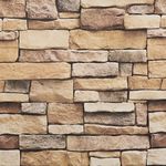 Arthome Stone Brick Wallpaper, 43.5x305cm, Self Adhesive Peel and Stick Wall Covering,Home Decoration for Wall Kitchen Cabinet Furniture Shelf Liner Drawer Desk Table Cupboard Door