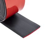 Adhesive Rubber Strips Neoprene Rubber Sheets, Rolls & Strips with Adhesive Backing Rubber Pads Self Stick Seal Rubber Gasket Tape Adhesive Back for Matting Padding - 2" Wide x 1/16" Thick x 10' Long