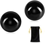 Learay 2PCS Black Obsidian Baoding 