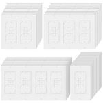 74 Pack Wall Plate Insulation Gasket without Adhesive Foam Outlet Insulators and Draft Sealers Insulating Weather Proof Outlet Insulation Pads Wall Insulation Outlet Gasket for Electrical Switch Cover