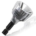 Heavy-Duty Deburring Chamfer Tool with Sharp Tungsten Carbide Blades, Fast Hex Shank Deburr Drill Bit, External Burr Removal for Metal Rod Bolt Pipe 3D Printing PVC in 1/8" to 3/4" Diameter (3~19mm)