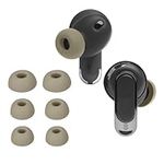 kwmobile 6x Replacement Ear Tips Compatible with JBL Tour Pro 2 - Silicone Tips for Earphones - Beige