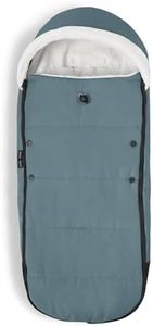 Stokke YOYO Footmuff, Aqua - Sherpa Lining & Fleece Hood with Drawstring to Keep Baby Warm - Includes Carrying Bag - Machine Washable