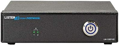 Listen Technologies LW-100P-02-01 Listen Everywhere 2 Channel Server (North America), Up to 1000 Users, 2 Mono Channels, Low Latency, Uses Existing Wireless Network, iOS/Android App Support