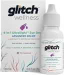 Glitch UltraSight Eye Drops for Red Eyes 15mL - 4 in 1 Advanced Relief Dry Eye Drops - All Day Comfort with Hydration, Brightening, Cooling - Effectively Soothes Irritation & Dryness - 0.5 Fl Oz