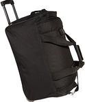 Rockland Rolling Duffel Bag, Black, 22-Inch, Rolling Duffel Bag