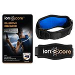 ionocore Tennis Elbow Support Strap - Golfers Elbow Support for Men & Women - Arm Support for Rapid Relief & Recovery - Elbow Brace with EVA Compression Pad & Adjustable Tennis Elbow Support