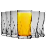 Bormioli Rocco Cassiopea Geometric Highball Cocktail Glasses Set - 480ml - Pack of 6