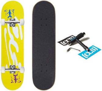 [CCS] Ink Blot Logo Skateboard Complete - Yellow - 8.50"