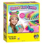 Creativity for Kids Quick Knit Loom – Teaches Beneficial Skills and Creativity – Easy to Use – For Ages 7 and Up