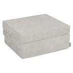 KiddyMoon Multifunctional Foam Mattress Foldable Bed Armchair Kids Children Sofa Folding Toddler Couch Chair For Playroom Bedroom Living Room, Light Grey