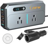 BMK 200W Car Inverter DC 12V to 110V AC Power Inverters for Vehicles with PD 30W USB-C, Dual USB Ports and QC3.0 Fast Charging Ports Car Charger Adapter
