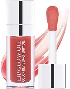 Sea-Maid Plumping Lip Oil, Hydrating Gloss Tinted Lip Balm Transparent Lip Care, Big Brush Head Glitter Shine, Long Lasting Nourishing Non-sticky Fresh Texture