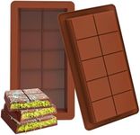 2 Pack Chocolate Moulds, Chocolate Bar Molds, Large and Thick Silicone Chocolate Mold, Deep Chocolate Bar Mould, Chocolate Candy Bar Mold, Kitchen Baking Mould