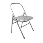 Yoga-Mad Yoga Chair | Reinforced Yoga Chair with Front Bar | Folding and Portable Backless Chair | Support in Yoga Backbends, Restorative Yoga Postures and Refinement of Shoulder Stands