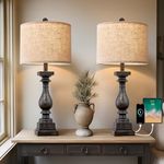 BOBOMOMO 27" Farmhouse Table Lamp S