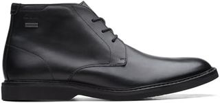 Clarks Men's AtticusLTHiGTX Chukka Boot, Black Leather, 6 UK