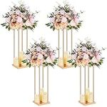 CYAOOI 4Pcs Gold Flower Stand for W