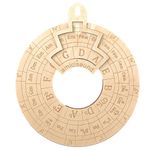 amiciSound Circle of Fifth Wheel for Music Theory Reference, Wooden Melody Tool for Songwriter Musician