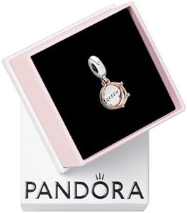 Pandora Queen & Regal Crown Dangle Charm Bracelet Charm Moments Bracelets - Stunning Women's Jewelry - Gift for Women in Your Life - Made Rose & Sterling Silver, With Gift Box