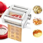 ANTREE 3-1 Ravioli Maker & Pasta Maker Attachment for KitchenAid Stand Mixers Included Ravioli Maker, Pasta Sheet Roller and Pasta Spaghetti Cutter Accessories