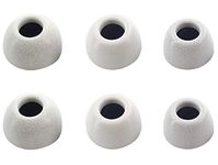 BLLQ Memory Foam Ear Tips Compatible with Beats Studio Buds Foam Tips Eartips,Upgrate Design,S/M/L 3 Pairs White (Studio Buds FW)
