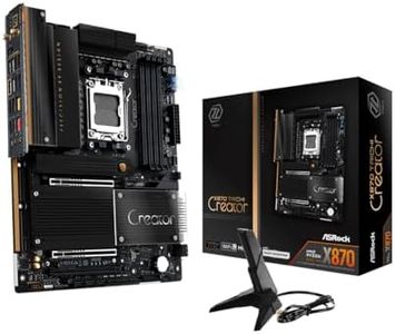 ASRock Motherboard X870 Taichi Creator AMD Ryzen 9000/8000/7000 Series CPU (Soket AM5) Compatible X870 Chipset ATX Motherboard