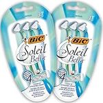 BIC Soleil Bella Women's Disposable Razors - Bundle of 2 Packs of 3