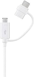 SAMSUNG EP-DG930 1.5m USB A Micro-USB B/USB C Color Blanco - Cable USB (1,5 m, 2.0/3.0 (3.1 Gen 1), USB A, Micro-USB B/USB C, Macho/Macho, Color Blanco)