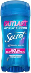 Secret Outlast Clear Gel Antiperspirant and Deodorant, Protecting Powder Scent, 2.7 Ounce (Pack of 6)