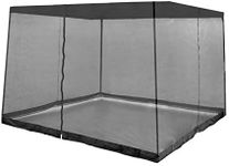 Z-Shade 10' x 10' Screenroom Shade Protectant Attachment for 13' x 13' Outdoor Shelter Tent Gazebos, Accessory Only, Black