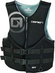 O'Brien Men's Traditional Neoprene Life Jacket, Black, 3X-Large