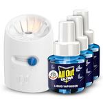 All Out Ultra Liquid Vaporizer, Machine + 3 Refills (45ml each) | Kills Dengue, Malaria & Chikungunya Spreading Mosquitoes| India's Only Mosquito Killer Brand Recommended by Indian Medical Association