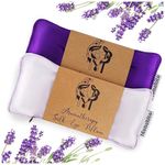 Hihealer Silk Eye Pillow 2 Pack Set Lavender Weighted Eye Bag for Sleeping, Yoga, Spa, Meditation, Moist Heat & Cold Eye Compress Eye Mask, Self Care Relaxation Gifts for Women