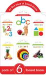 My First Pack Of Board Books: ABC / Numbers / Shapes / Colours / Fruits / Vegetables (My First Book of)