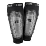 G-Form Pro-S Elite 2 Soccer Shin Guards - Football and Shin Guard Sleeves - Black/Silver, Adult Large