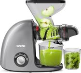 SiFENE Slow Masticating Cold Press Juicer Machines for Fruit Vegetable, Juice Yield Maker Extractor with Dual Mouth, Quiet Motor Anti-Clog System, Easy to Clean, Non-BPA (Gray)