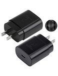 USB Type C Wall Charger, 2-Pack PD 25W Super Fast Charging Power Adapter Block for Samsung Galaxy S24 S23 Note10/20 S21 S22 5G Ultra, iPhone 15 14 13 Pro Max 12 XS XR X 8 Plus, AirPods, iPad Pro