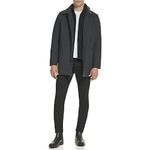 Kenneth Cole Men's Wool Top Coat, Inner Quilted Charcoal, M