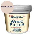 Water-Based Wood & Grain Filler - Neutral Base - 1 Gallon by Goodfilla | Replace Every Filler & Putty | Repairs, Finishes & Patches | Paintable, Stainable, Sandable & Quick Drying