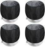 4 Pack Turbine Roof Vent Cover Turbine Ventilator Cover Turbine Ventilator Protector Shield House Roof Turbine Hoods Shield Canvas Waterproof 420d Oxford Tarps with Adjustable Drawstring Design