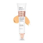 Swiss Beauty Flawless Finish Foundation | Medium Coverage | Lightweight |Oil-Free Formula |Radiant Finish | Shade - Medium, 50gm