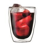 BODUM 10485-10 PILATUS Glass Set (Double-Walled, Isolated, Dishwasher Safe, 0.35 L/12 oz) - Pack of 2, Transparent