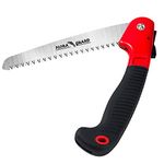 FLORA GUARD Folding Hand Saw, Camping/Pruning Saw with Rugged 7" Professional Folding Saw (Black)