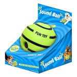 Agirav Tails Interactive Sound Ball for Dogs and Puppies| Fun Squeaky Sounds | Pet-Safe Materials| Suitable for All Dog Breeds | Size - Large Fun Giggle Sounds When Rolled or Shaken, Pets Know Best