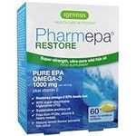 Pharmepa Restore, 1000mg Pure EPA Omega-3 Fish Oil, High Absorption rTG Form, 90% Concentration, Wild & Sustainable, Lemon Flavour, 60 Softgels, by Igennus