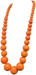 Fuqimanman2020 Chunky Large Simulated Pearl Choker Necklace Drop Dangle Earrings Crystal Bib Big Round Beaded Strand Multicolor Costume Statement Wedding Jewelry Set for Women Brides, Wood, wood