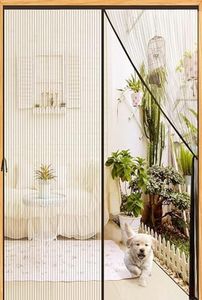 Magnetic Screen Door Mesh-Fit 36x82inch Door-Screen Door Itself Size 38x83inch-Keeps Bugs Mosquito Out - Magnet for Interior Door Patio Outdoor Gym Crafts Sun House,Black