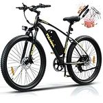 500W Peak Electric Mountain Bike 27.5", E-Bike with LG 48V 15Ah Battery, Long Range Ebike Bicycle with Shimano 7 Speed Gears for Adult/Men/Women for City Commute, Fender & Rear Rack Included